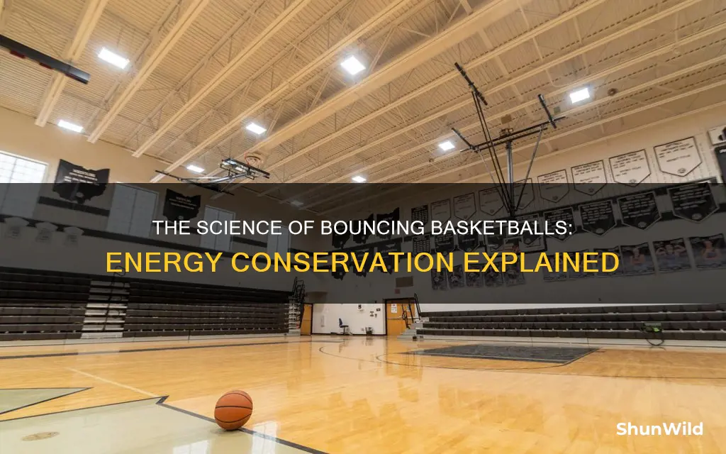 is energy conserved when dropping a basketball
