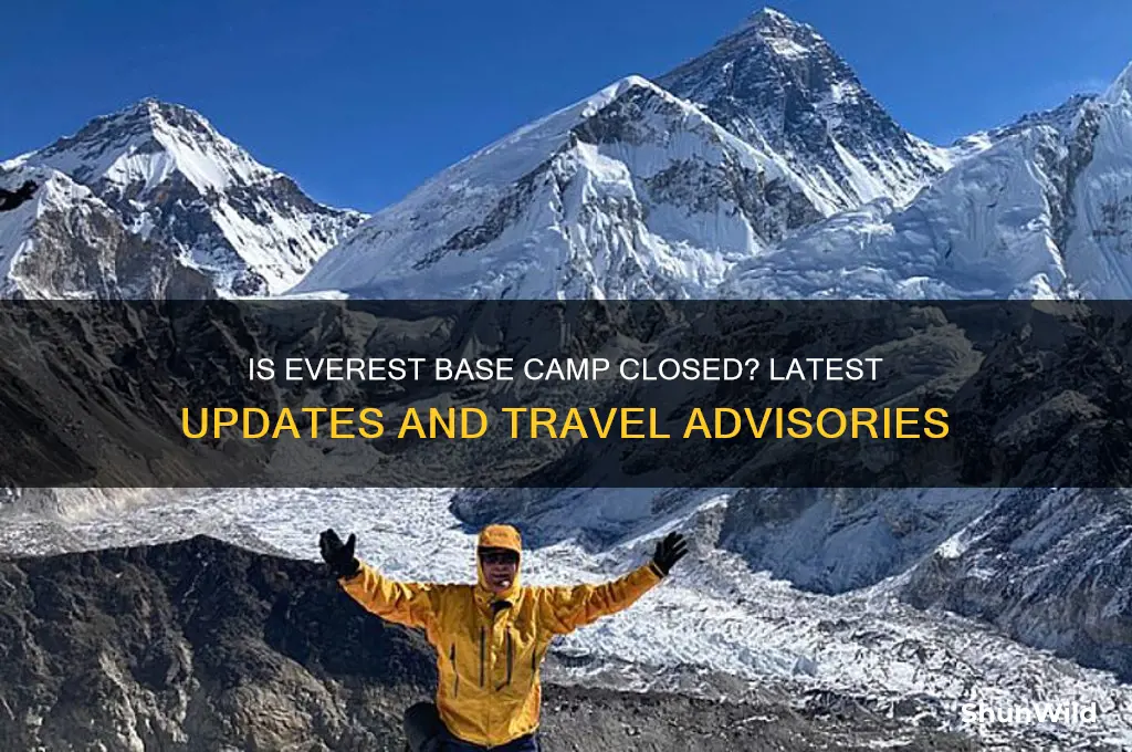 is everest base camp closed