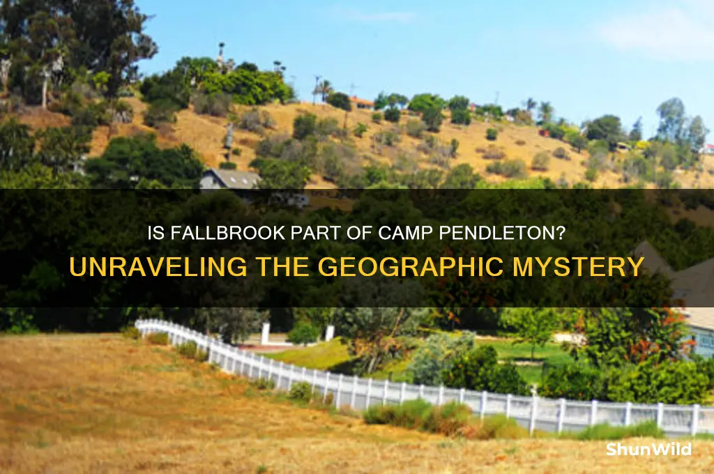 is fallbrook on camp pendleton