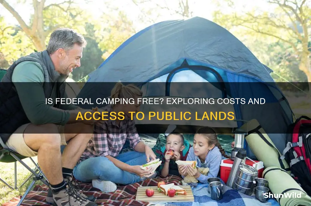 is federal camping free