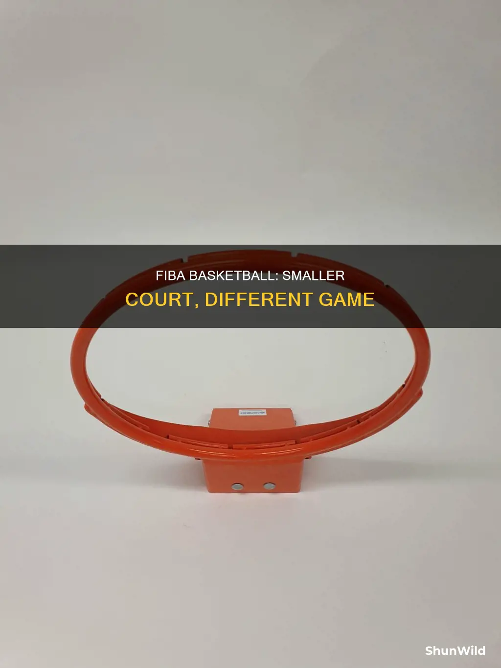 is fiba basketball smaller