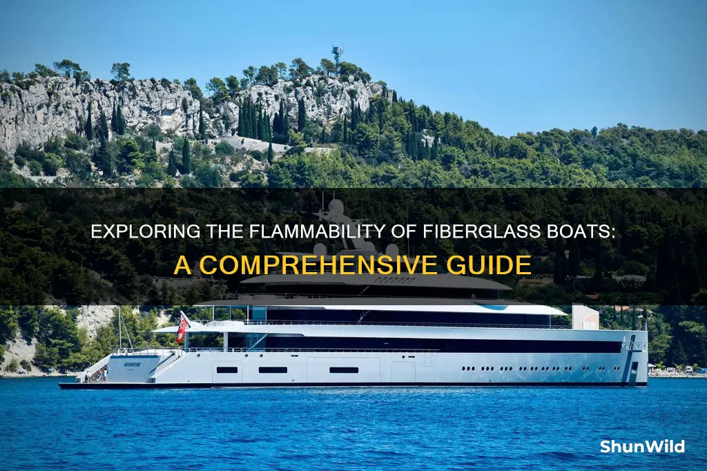 is fiberglass boat flammable