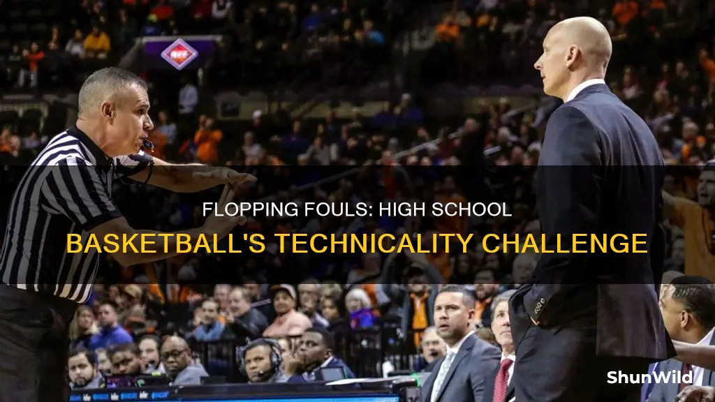 is flopping a technical foul in high school basketball