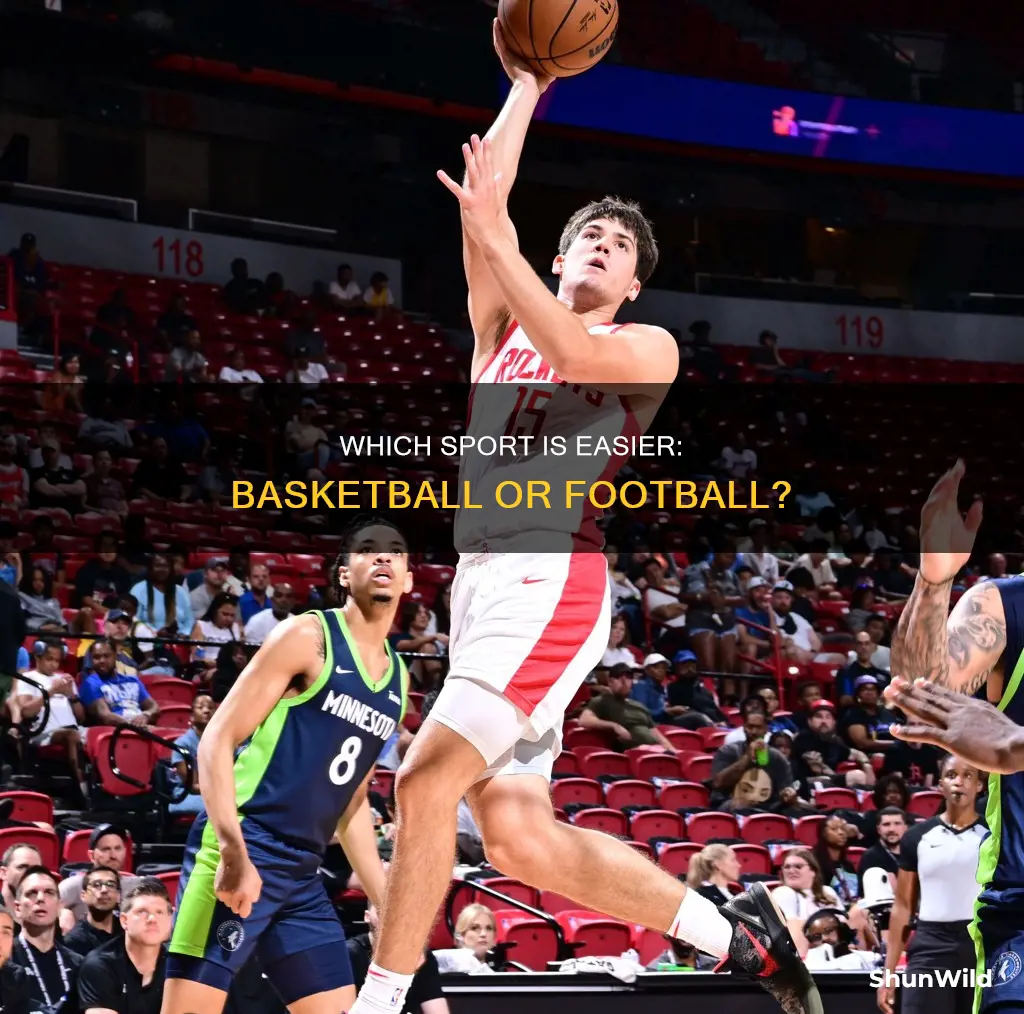 is football easier than basketball