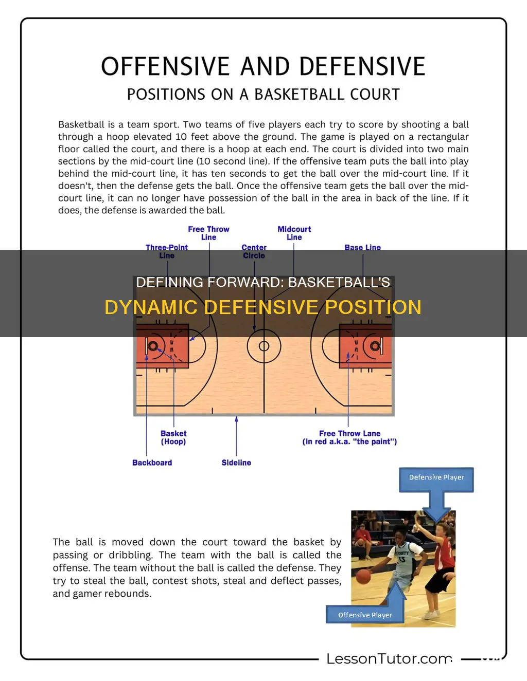 is forward a defensive position in basketball