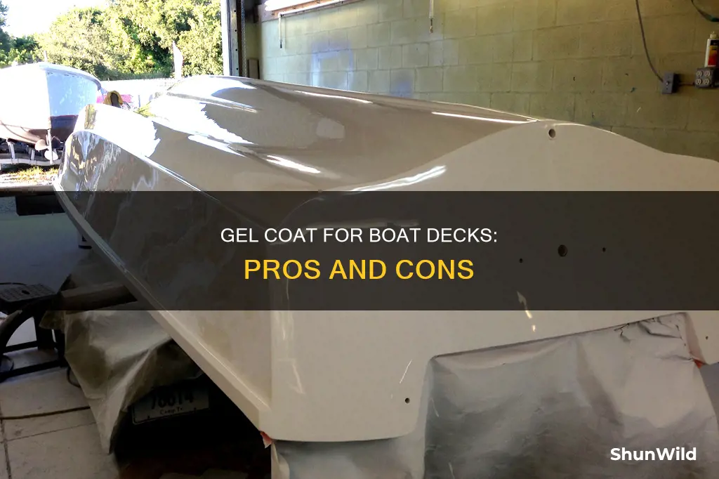 is gel coat good for top deck on boat