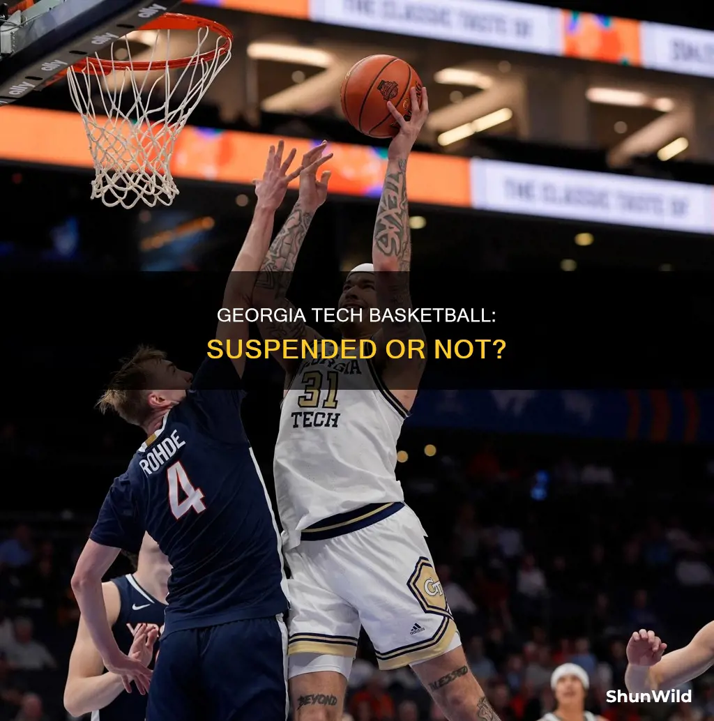 is georgia tech basketball currently on suspension