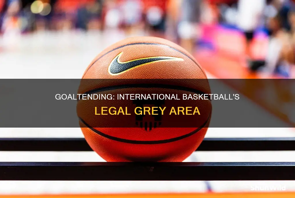 is goaltending legal in international basketball