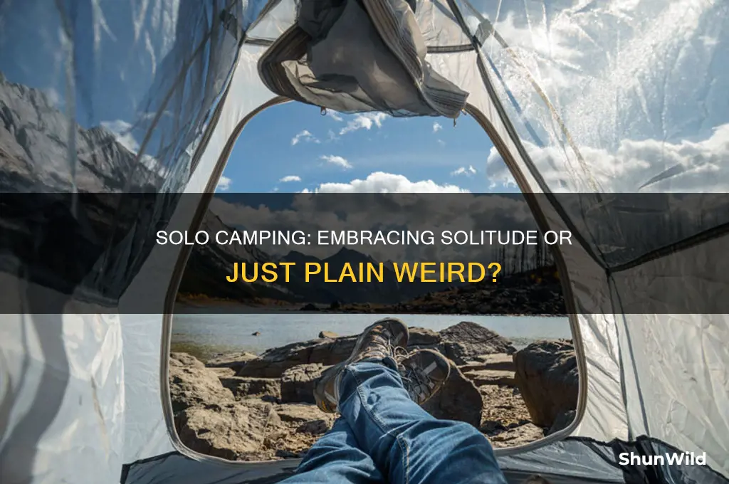 is going camping alone weird
