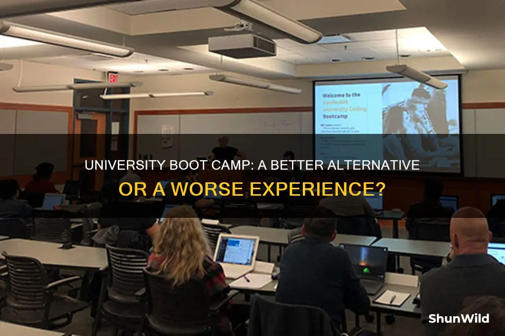 is going to university boot camp better or worse