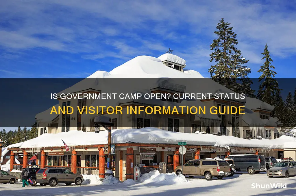 is government camp open
