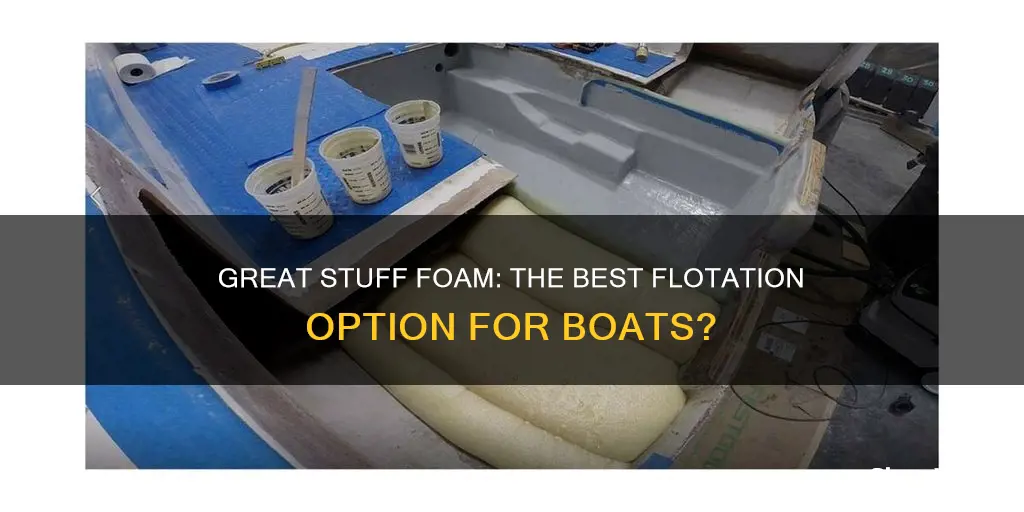 is great stuff foam good for boat flotation