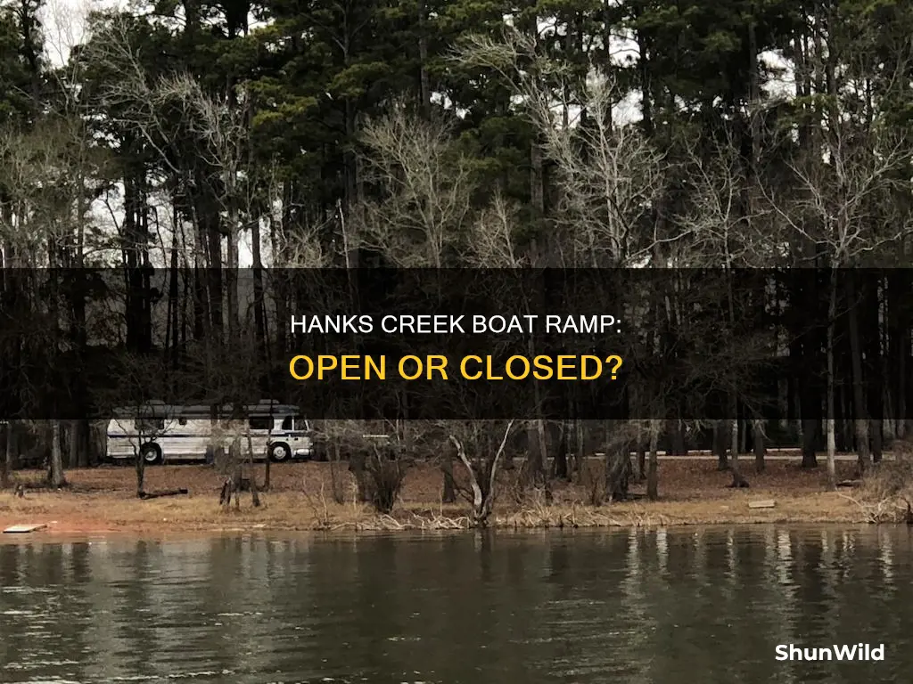 is hanks creek boat ramp open