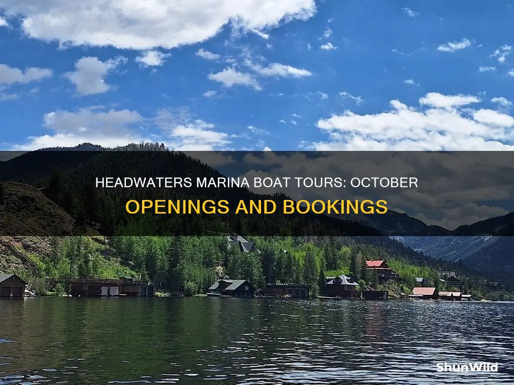 is headwaters marina boat tours open in October