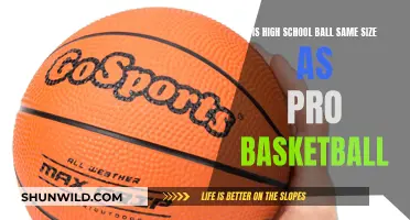 Basketball Size: Pro vs High School