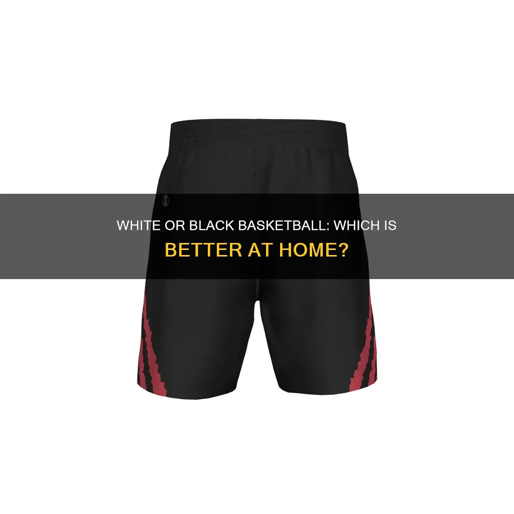 is home white or black basketball