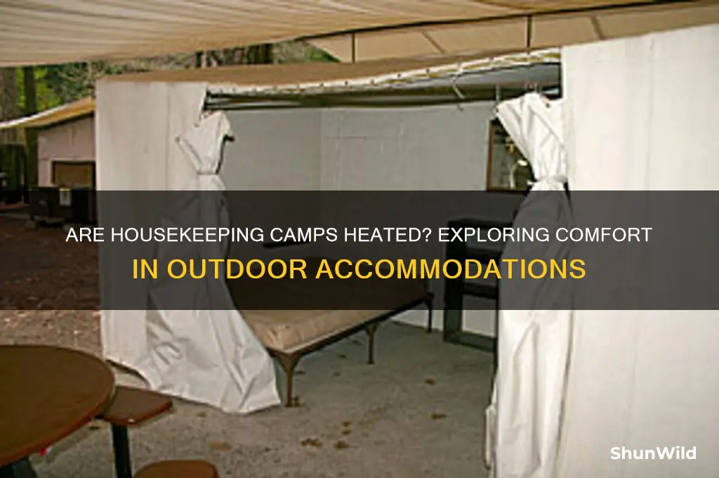is housekeeping camp heated