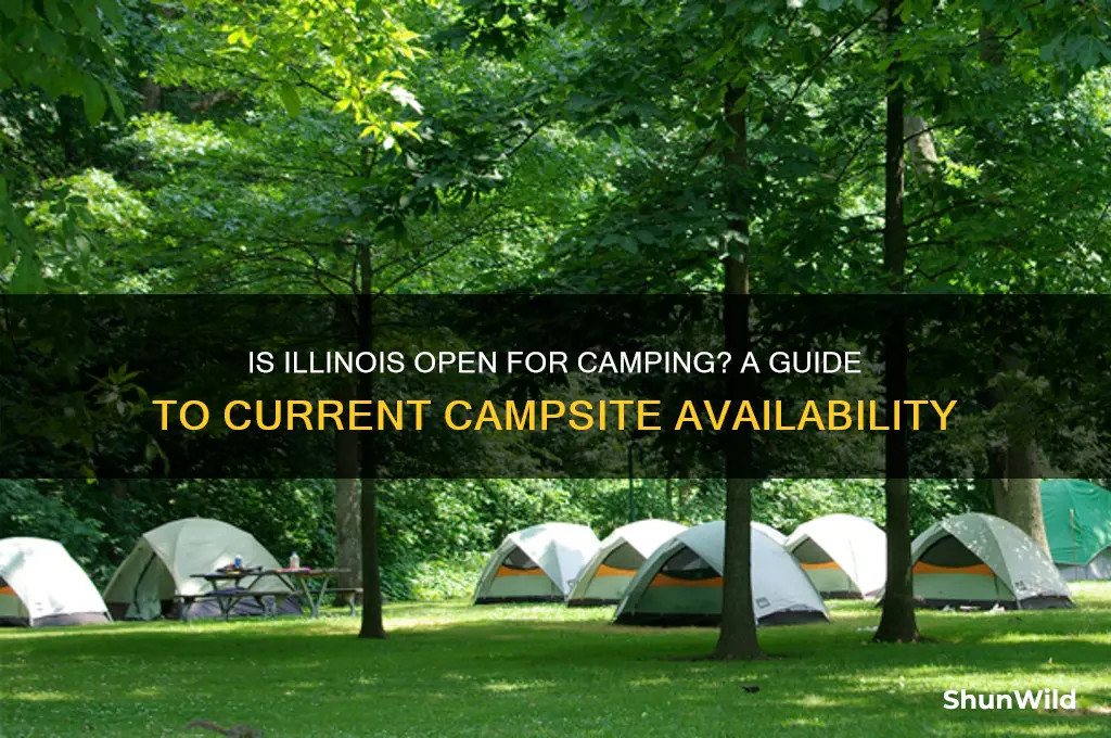 is illinois open for camping