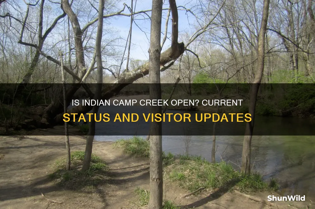 is indian camp creek open