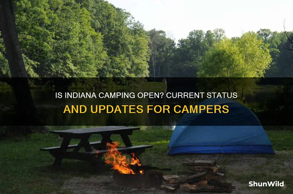 is indiana camping open