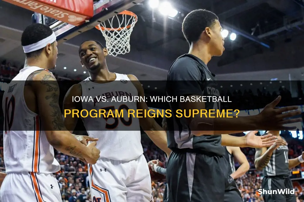 is iowa or auburn better at basketball