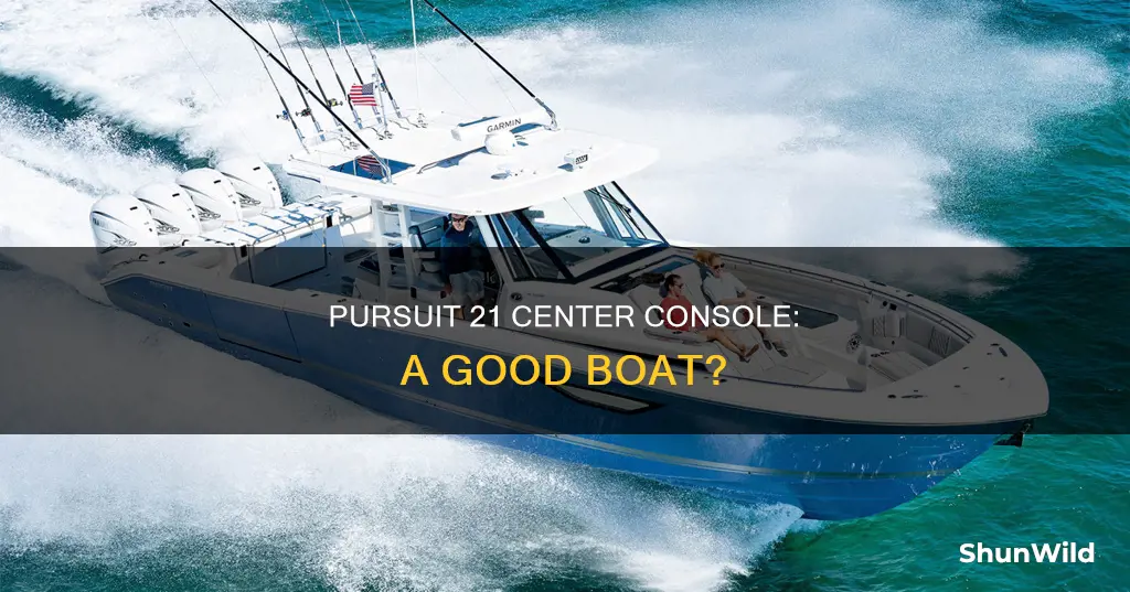 is it 21 pursuit center console 1989 a good boat