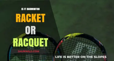 Badminton Racket or Racquet: What's the Real Deal?