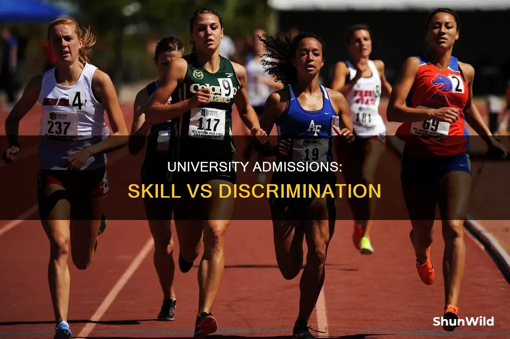 is it discriminationgetting accepted to university for your basketball skills