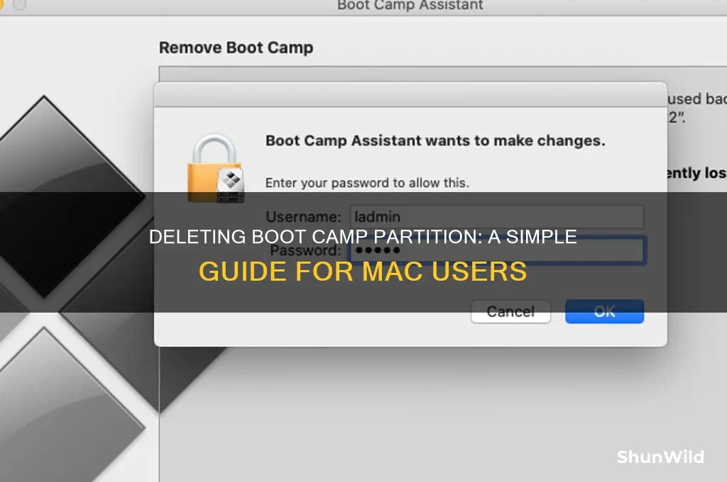 is it easy to delete boot camp partition