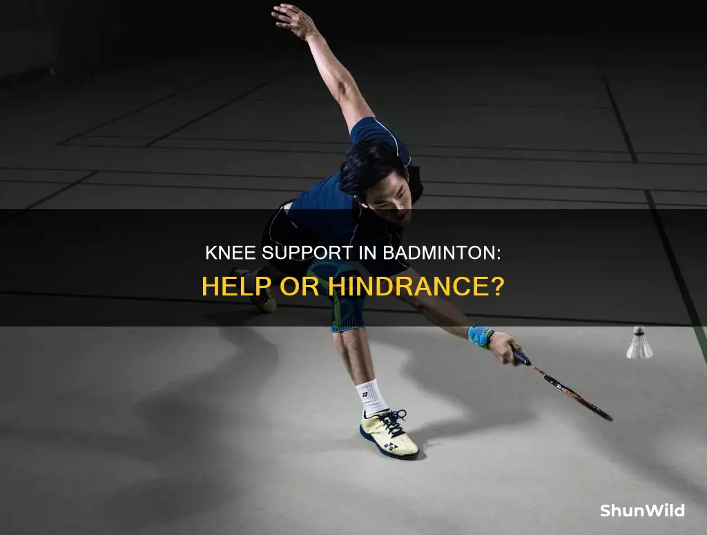 is it good to wear knee support while playing badminton