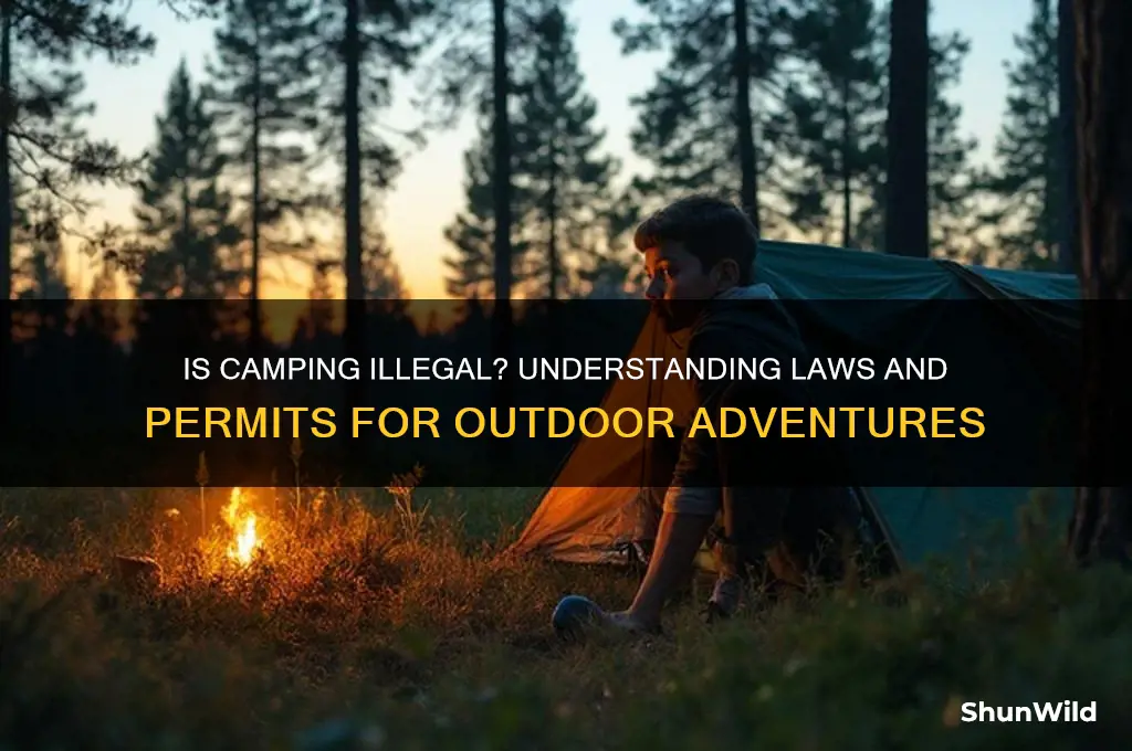 is it illegal to camp