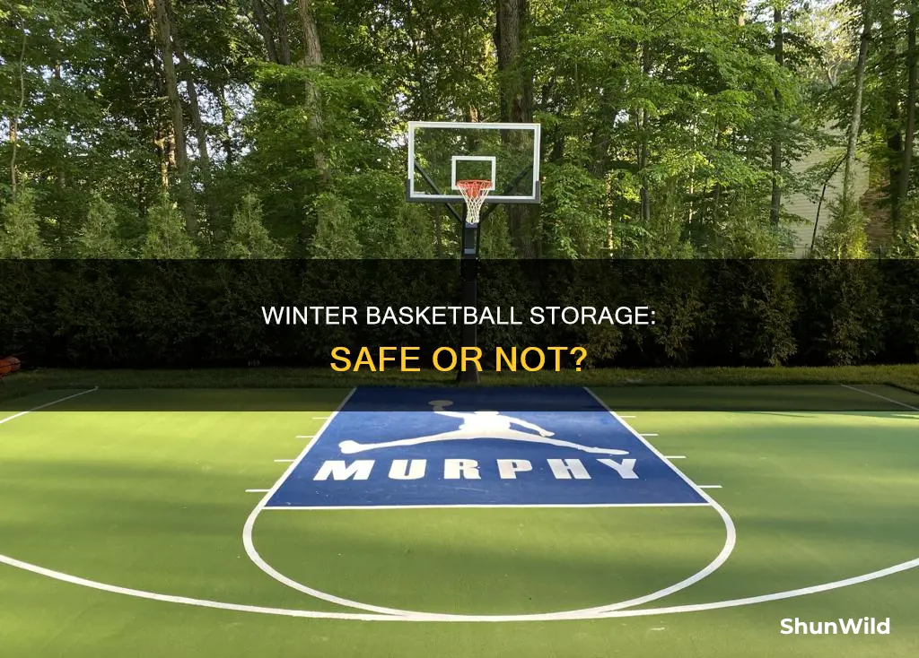 is it okay to keep basketballs outside all winter long