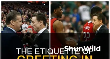 is it required to shake hands in basketball