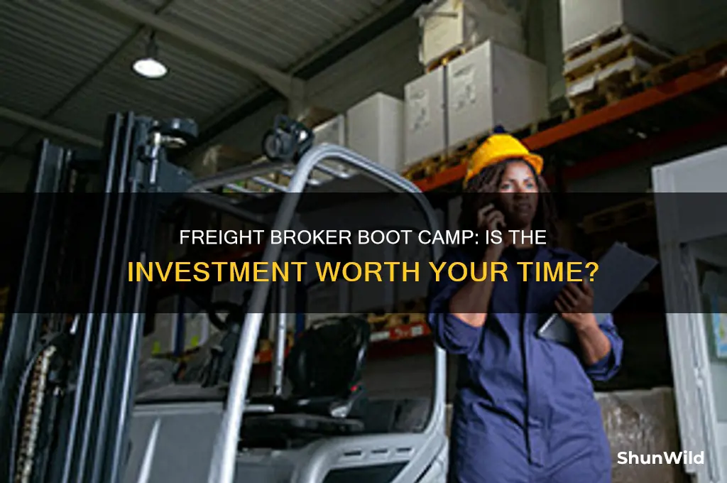 is it worth doing freight broker boot camp
