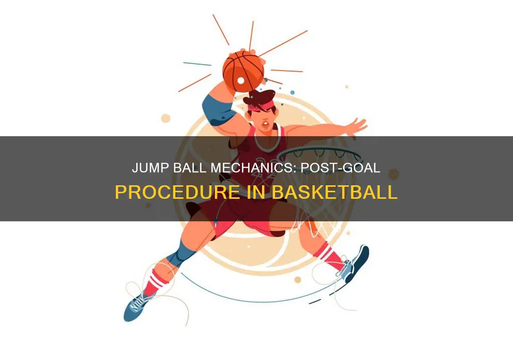 is jump ball used after a goal in basketball