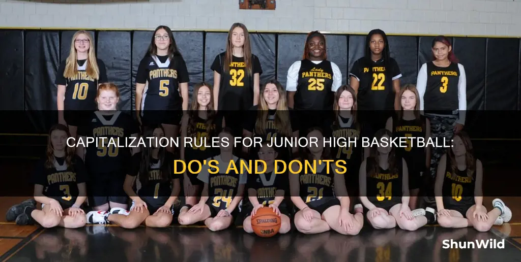 is junior high basketball capitalized