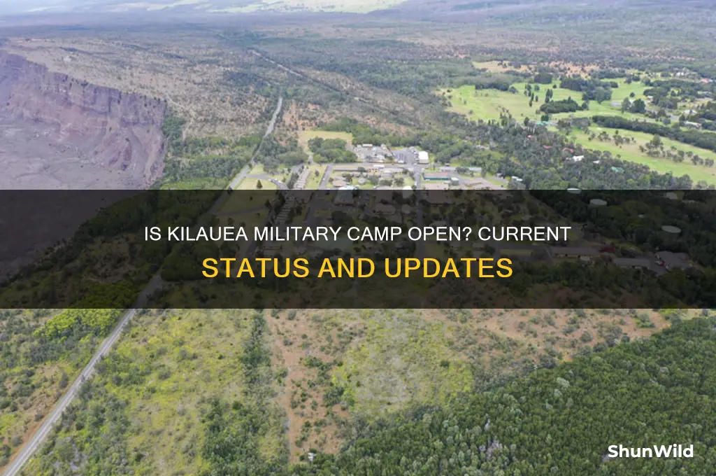 is kilauea military camp open