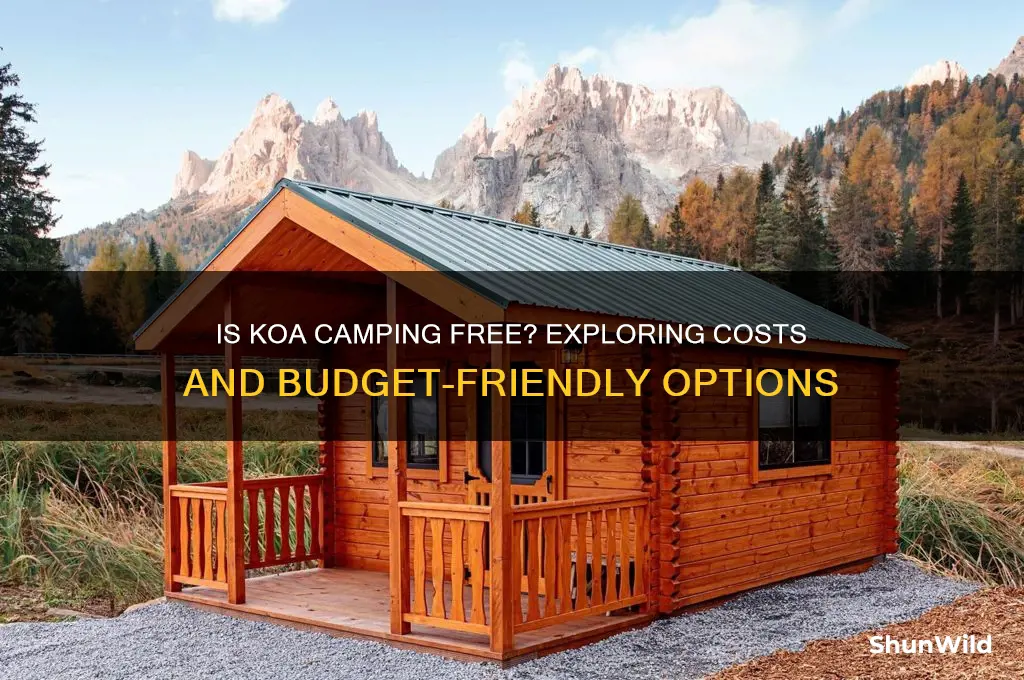 is koa camping free