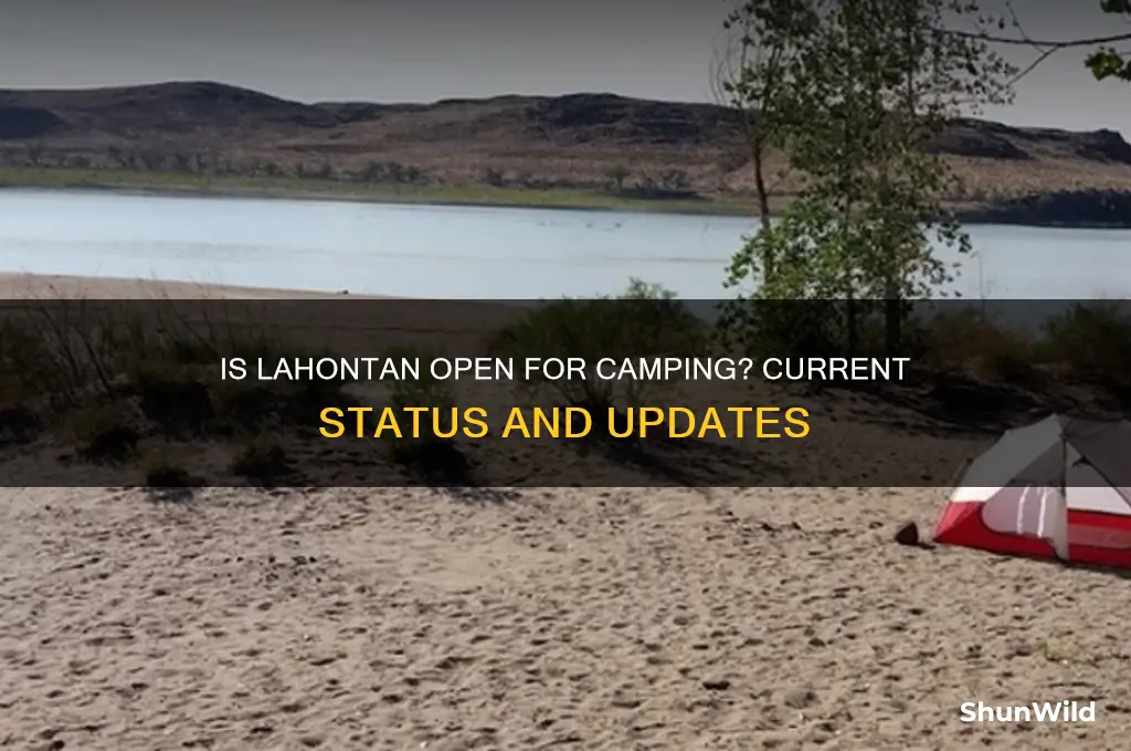 is lahontan open for camping