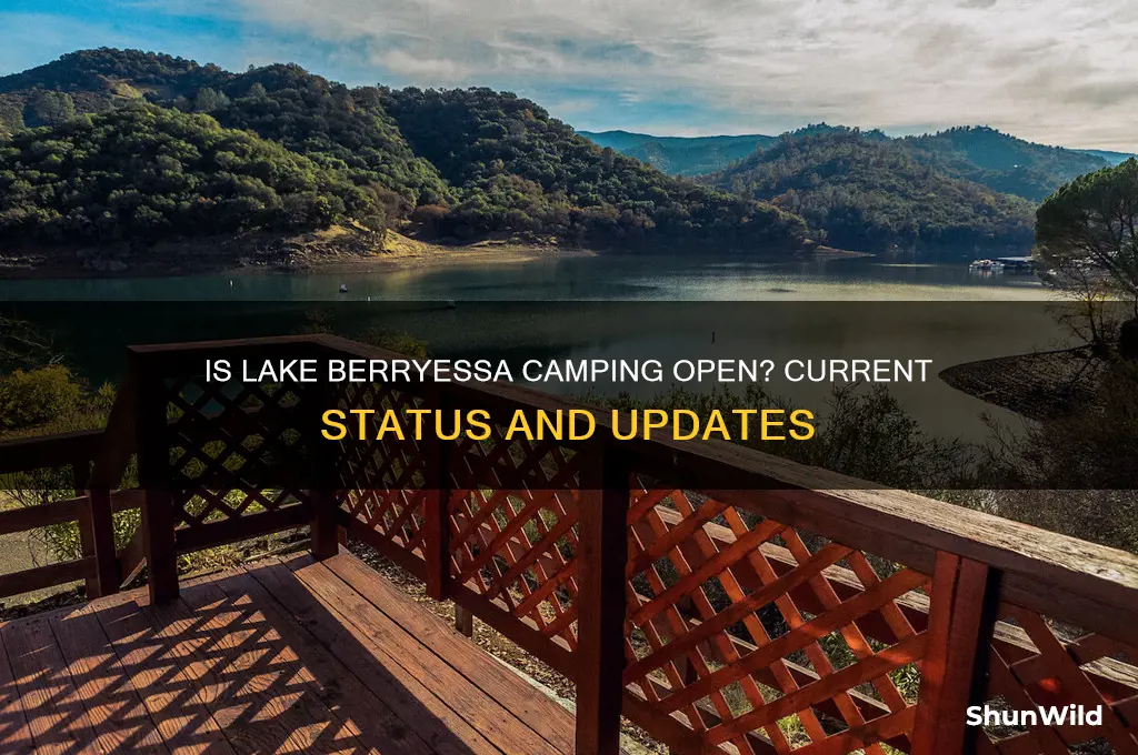 is lake berryessa camping open