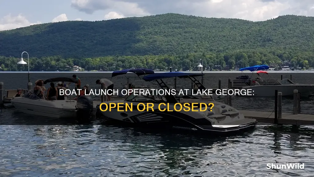 is lake george boat launch open