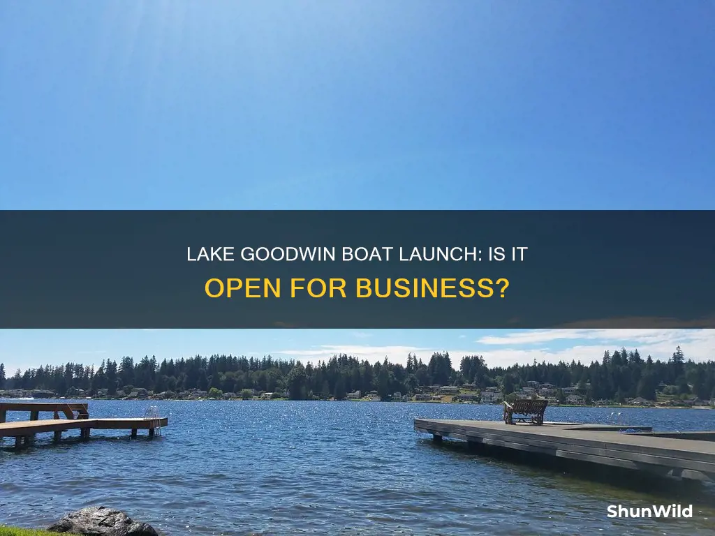 is lake goodwin boat launch open