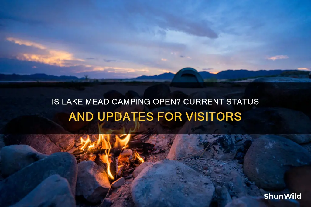 is lake mead camping open