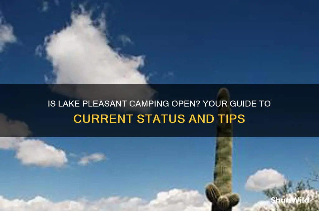 is lake pleasant camping open