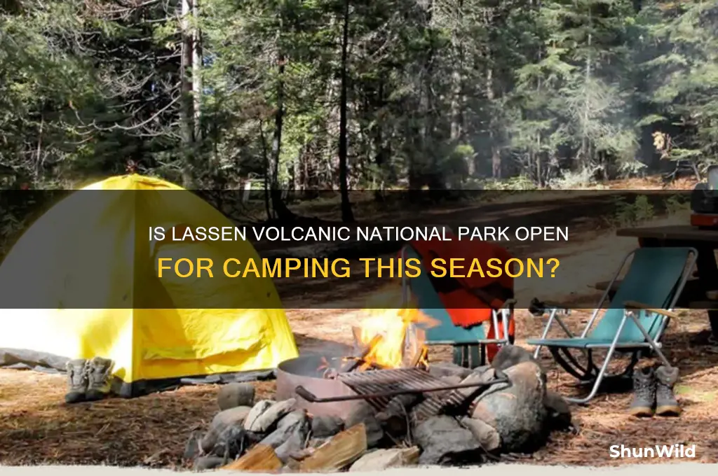 is lassen open for camping