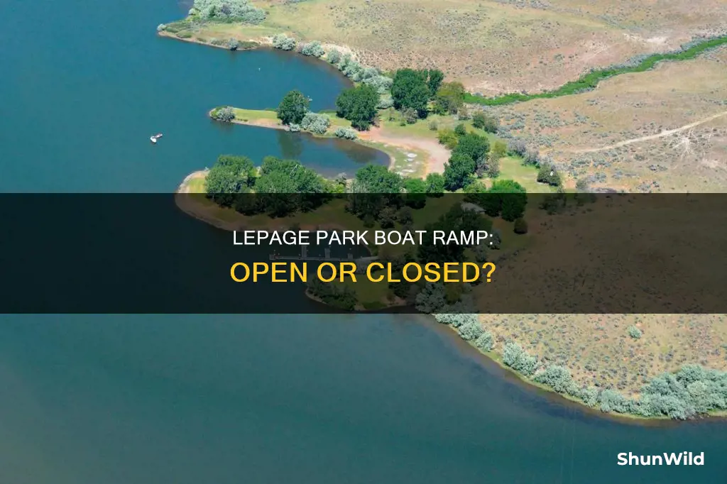 is lepage park boat ramp open