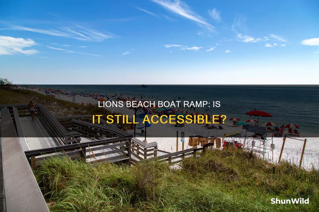 is lions beach boat ramp still open