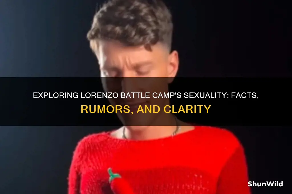 is lorenzo battle camp gay