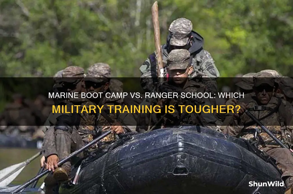 is marine boot camp harder than ranger school