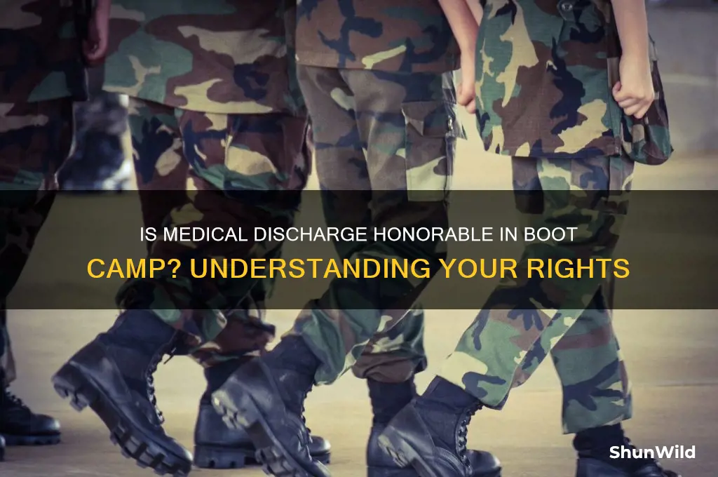 is medical discharge honorable in boot camp